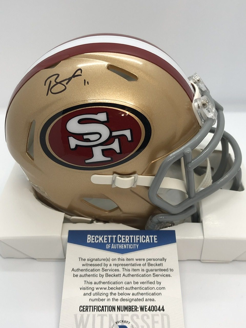 Brandon Aiyuk SIGNED 49er Speed Mini Helmet | Trifecta Collectibles