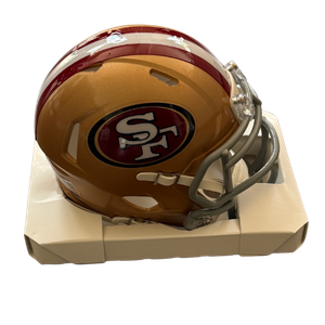 49ers Mini Helmet — Gold Speed