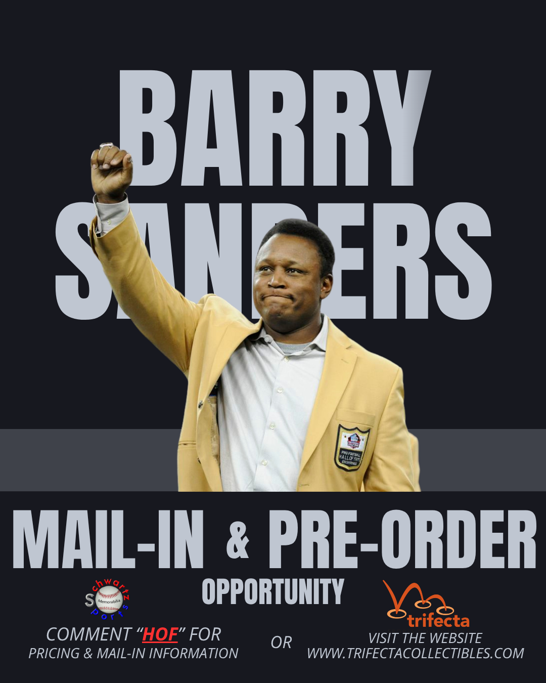 Barry Sanders — Private Signing
