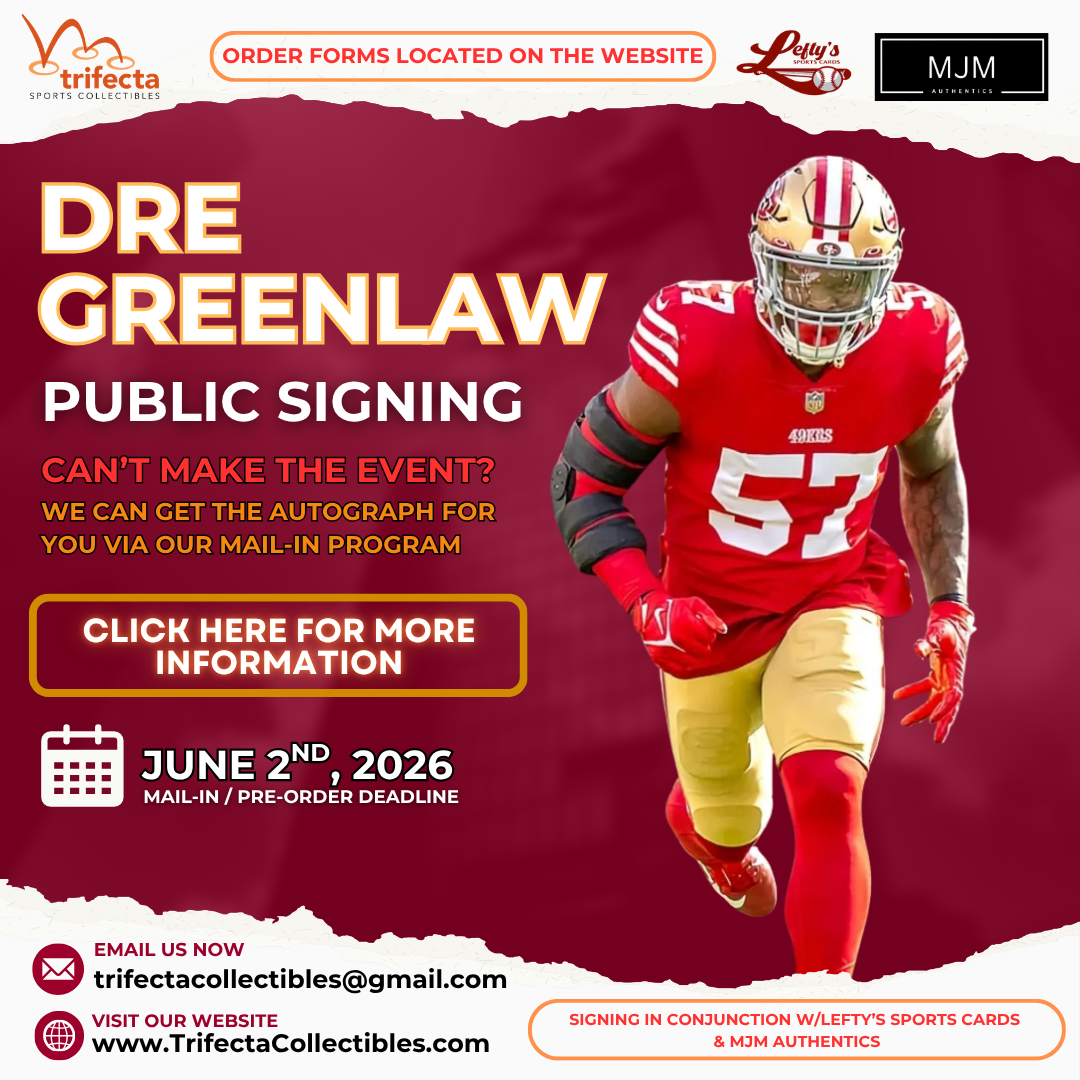 Dre Greenlaw — Public Signing & Mail-In Option