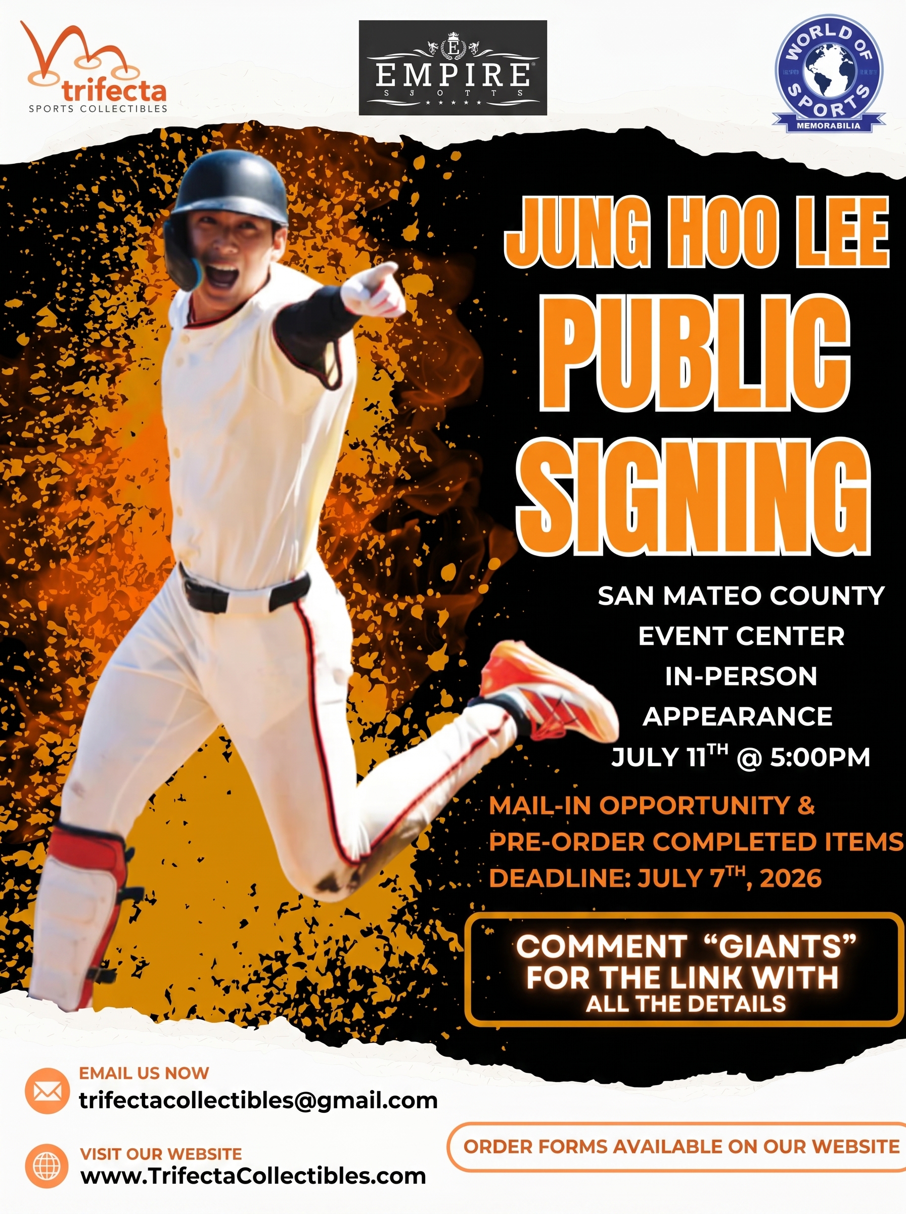 Jung Hoo Lee — Public Signing & Mail-In Option