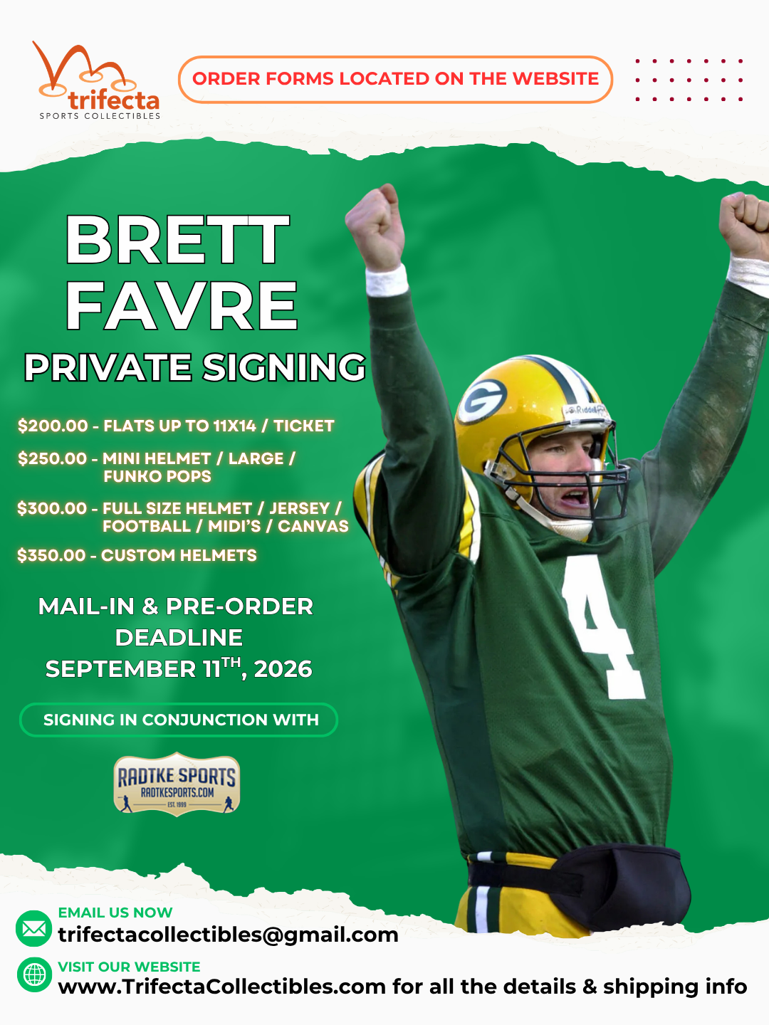 Brett Favre — Private Signing