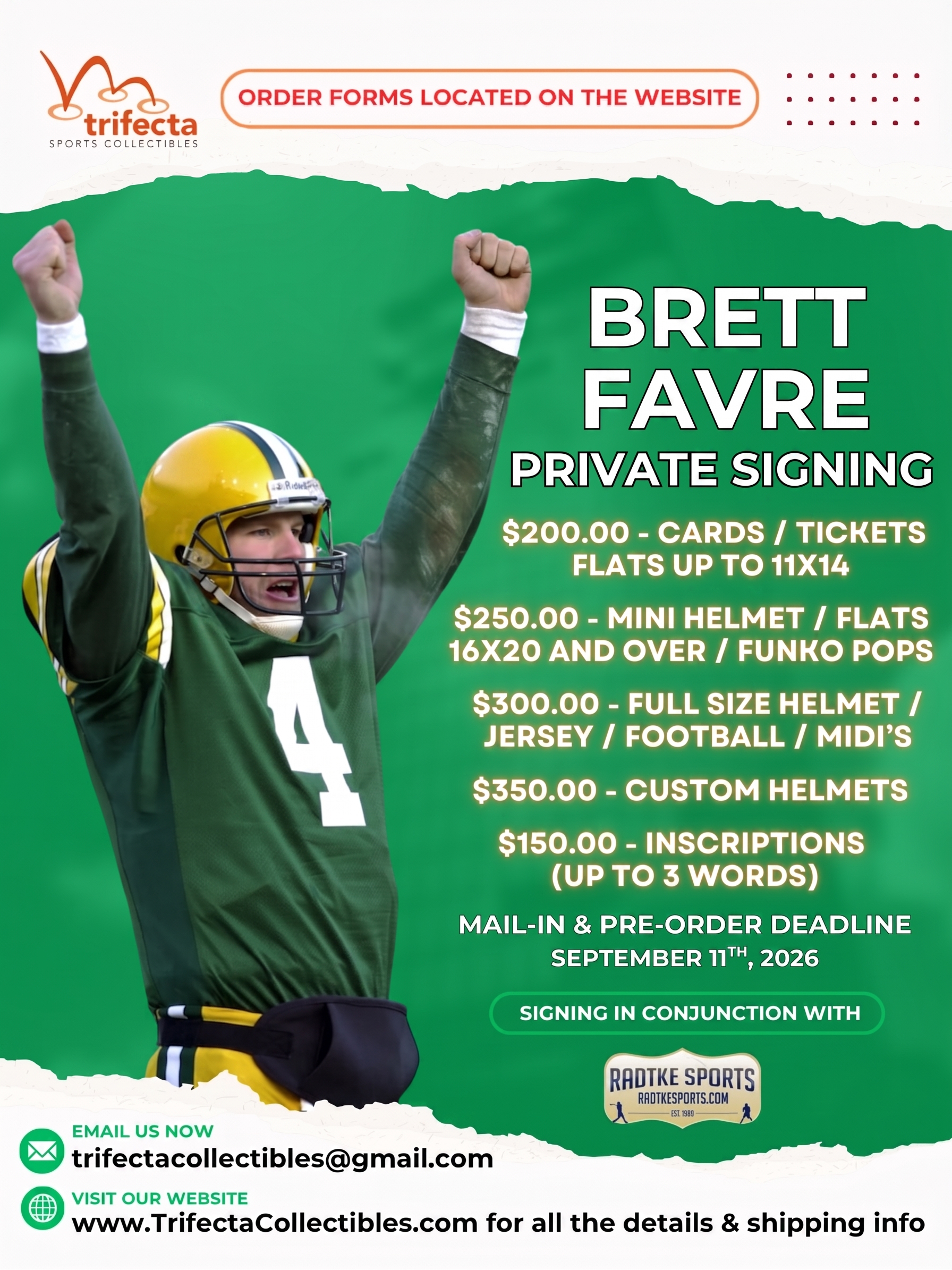 Brett Favre — Private Signing