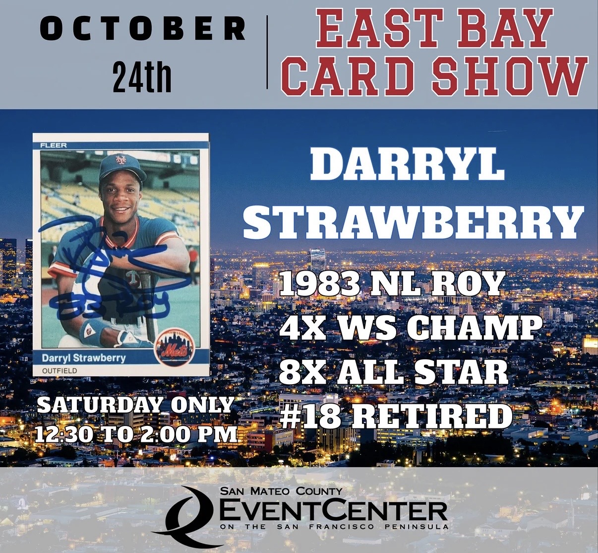 Darryl Strawberry Signing — Public Signing & Mail-In Option