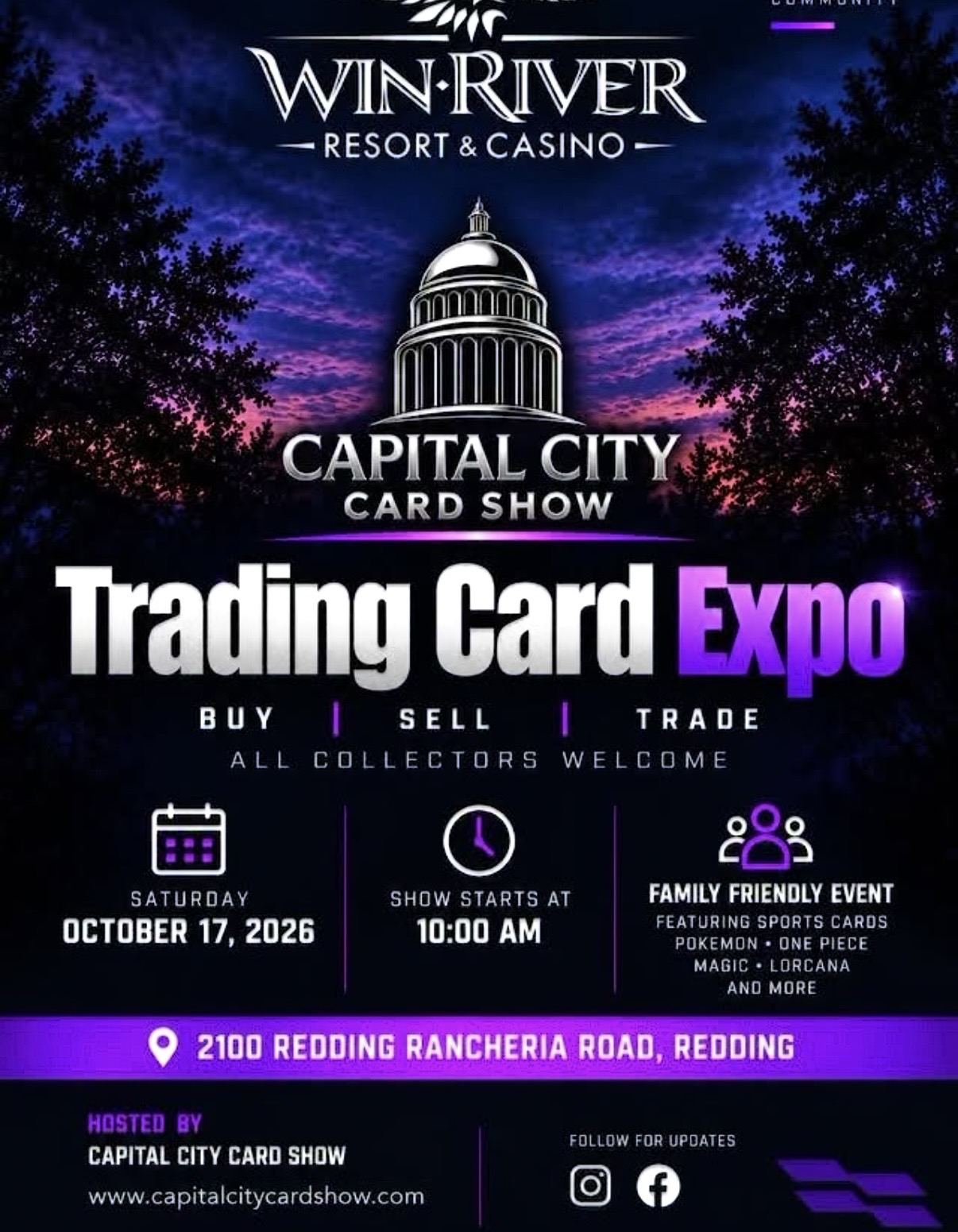 Capital City Card Show flier
