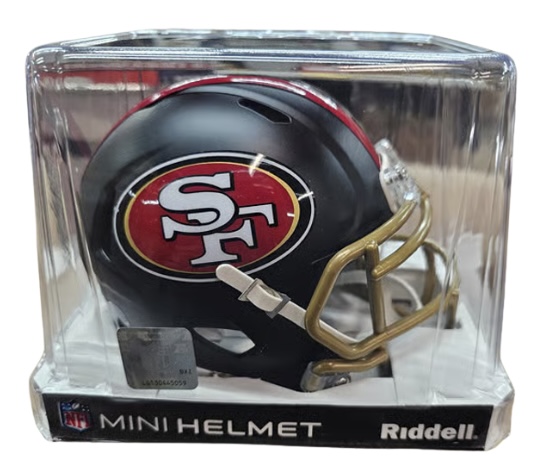 San Francisco 49ers black Rivalry mini helmet
