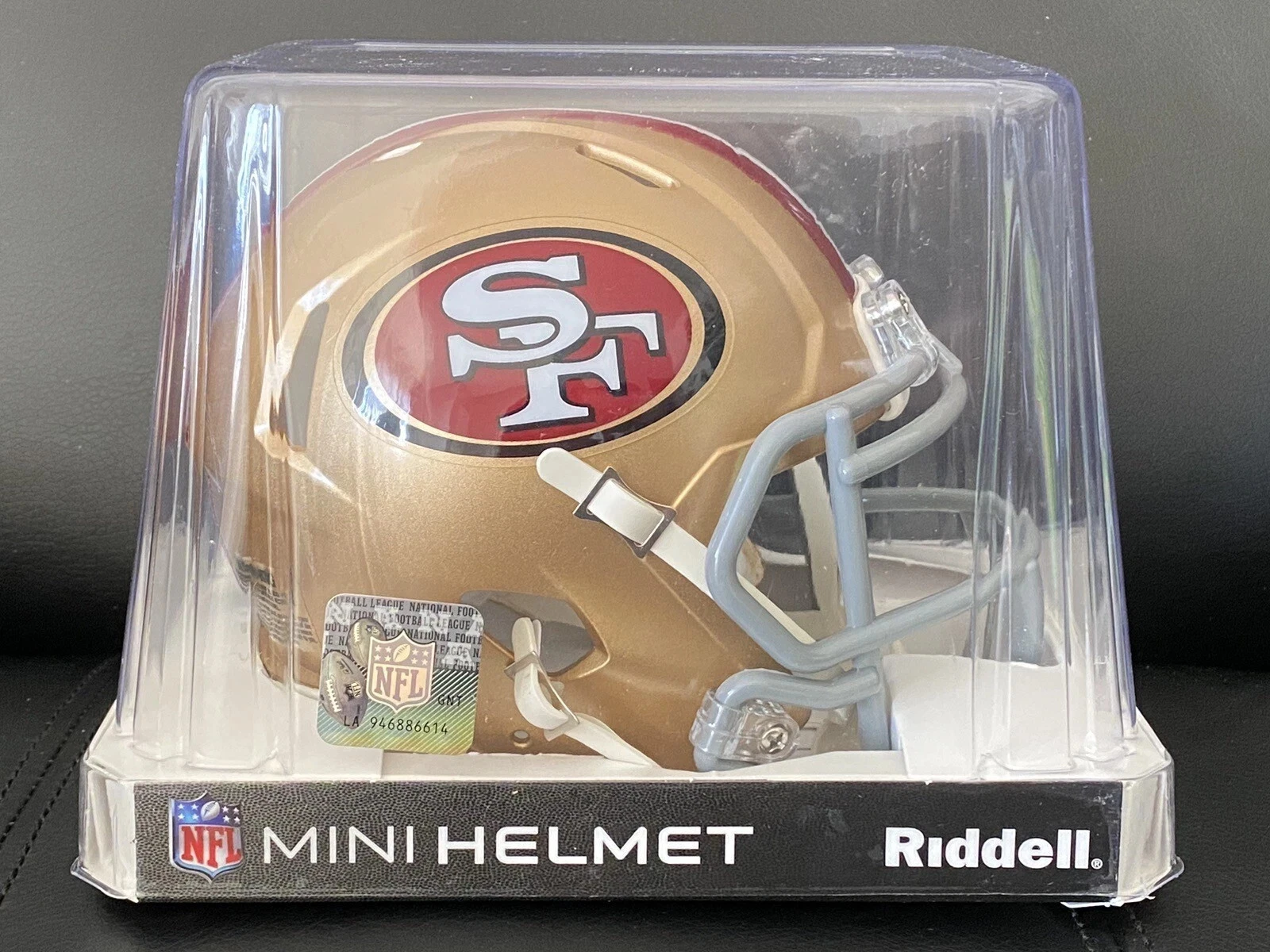 San Francisco 49ers gold Speed mini helmet