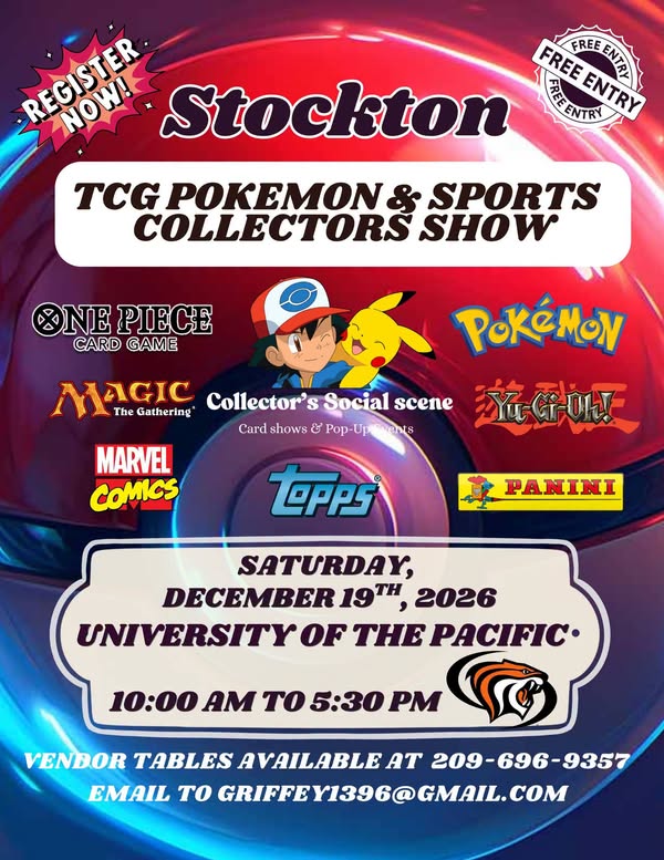 TCG Pokémon & Sports Cards Collector's Show flier